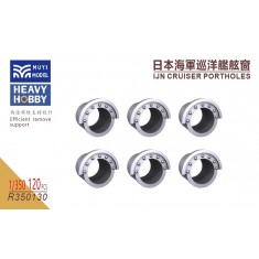 1/350 IJN Cruiser Portholes x120