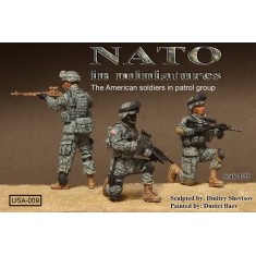 1/35 The American Soldiers in Patrol Group (3 figures)