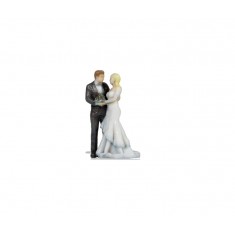 HO Scale Bride and Groom (assembled painted 3D figures)