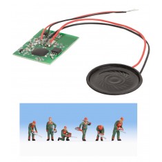 HO Scale Felling Trees Figures w/Sound