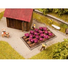 HO Scale Red Cabbage (Length: 30mm, Width: 60mm)