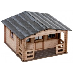 HO Scale Garden Plot Shed (Length: 54mm, Width: 52mm, Height: 33mm)
