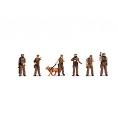 HO 1/87 Special Task Force (6 policemen and 1 police dog)