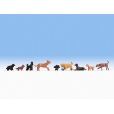 HO Scale Dogs (8pcs)