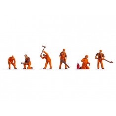 HO Scale Railway Construction Crews (6 figures)