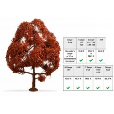 Copper Beech (height: 15cm, assembled and painted)
