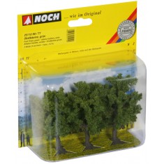 HO,TT Scale Fruit Trees (green, 3pcs, 80mm high)