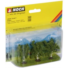 N, Z Scale Birch Trees (3pcs, 4.5 cm high)