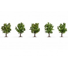 HO, TT, N, Z Scale Fruit Trees (5pcs, approx. 8 cm high)