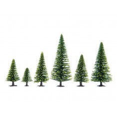 N, Z Scale Model Spruce Trees (25pcs, 3.5 - 9cm)