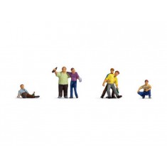 N Scale Drunk People (6 figures)