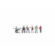 N Scale Music Band Assembled and Painted Miniatures