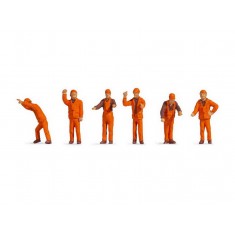 N Scale Shunting Staff (6 Figures without benches)