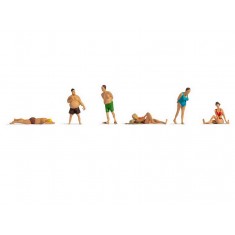 N Scale Bathers (6 figures)