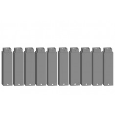 HO, TT, N Scale Easy-Track Railway - Pillar Element (10pcs, 16 mm x 16 mm x 58 mm)