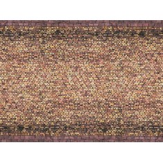 HO Scale Brick Yellow Multicol (3D Cardboard Sheet, 250 x 125mm)