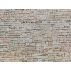 HO Scale Lime Stone Wall (3D Cardboard Sheet, 250 x 125mm)
