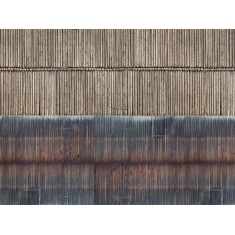 N Scale "Timber Wall" (3D Cardboard Sheet, 250 x 125mm)