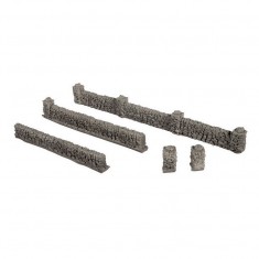 HO Scale Basalt Walls (Wall height 1.5 cm, pillar height 2.0 cm, total length 104 cm)