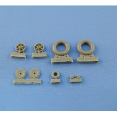 1/32 Wheels and Weighted Tyres for Messerschmitt Bf.109 E-4, E-7 ("Continental" Tyres)