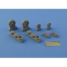 1/48 F-4C / F-4D / F-4E / F-4F Phantom II Wheels Set (No Mask Series,14 Resin Parts+2 PE)