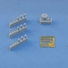 1/48 WWI Le Rhone 110-120 hp Oberursel Ur. II Engine set (Resin+PE)