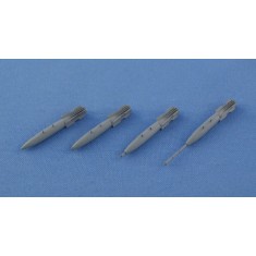 1/72 USAF 500 Lbs Mark 82 Mk.82 General Purpose Bomb (6pcs, Resin+PE+Decal)