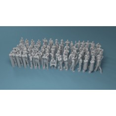 1/200 WWII German Kriegsmarine Figures In Action Set 1 (72 figures)