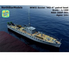1/200 WWII Soviet MO-4 Small Guard Ship Full Plastic Set