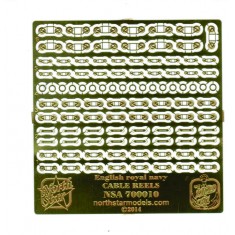 1/700 WWII English Royal Navy Cable Reels 