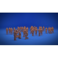 1/700 WWII IJN Navy Pilots 3D Figures
