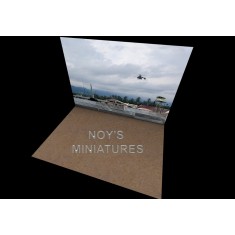 1/144 Airfield Tarmac Sheet: South East Asia (SEA) US Helicopter Set for 3D (2 sheets)