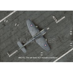 1/144 Korean War HMS Glory Carrier Deck for Hawker Sea Fury & Fairey Firefly (14.8x10.5cm)