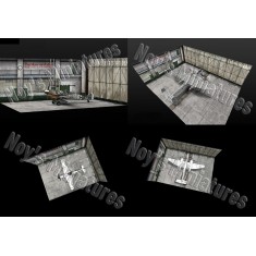1/32 WWII Luftwaffe Hangar (Inside) Set [2-in-1]