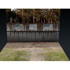1/72 WWI Airfield Tarmac Set with Bonus Backdrop (3 Sheets, Size: 310 x 219mm)