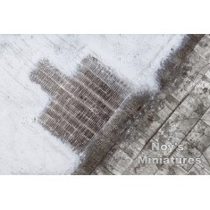 1/72 Airfield Tarmac Sheet: WWII Luftwaffe Hardstand Winter (Length: 593mm, Width: 400mm)