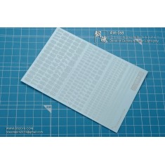 Non-scale Decel of Outline Number Light gray for Gunpla