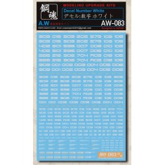 Non-scale Decel Number Warm White for Gunpla