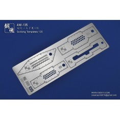 Non-scale Scribing Templates 135 for Gunpla