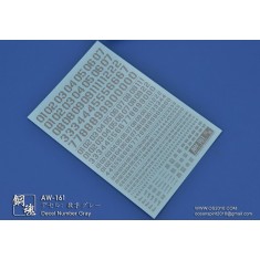 Non-scale Decel Number Gray for Gunpla