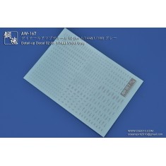 1/144 & 1/100 Detail-Up Decal 02 Gray for Gunpla