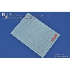 1/144 & 1/100 Detail-Up Decal 02 Red for Gunpla