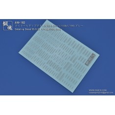 1/144 & 1/100 Detail-Up Decal 05-S Gray for Gunpla