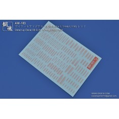 1/144 & 1/100 Detail-Up Decal 05-S Red for Gunpla