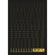 1/144 & 1/100 Detail-Up Decal 04-S Gold for Gunpla