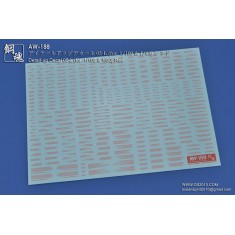  1/100 & 1/60 Detail-Up Decal 05-L Red for Gunpla
