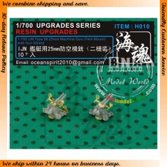 1:700 IJN Type 96 25mm Machine Gun (Twin Mount) with Gun Shield