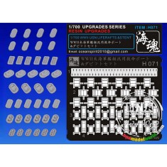 1/700 WWII USN Liferafts & Stent