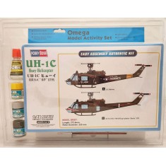 Activity Set - HobbyBoss 1/48 UH-1C Huey Helicopt with GSI Cement and Paints