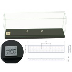 1/700 Ship Display Stand with Royal Navy plaque (L: 286mm, W: 60mm, H: 18mm)